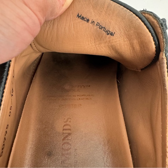 Allen Edmonds PORTER DERBY Men's Sz 13 D Black Leather Casual Sneakers Shoes - Picture 7 of 9